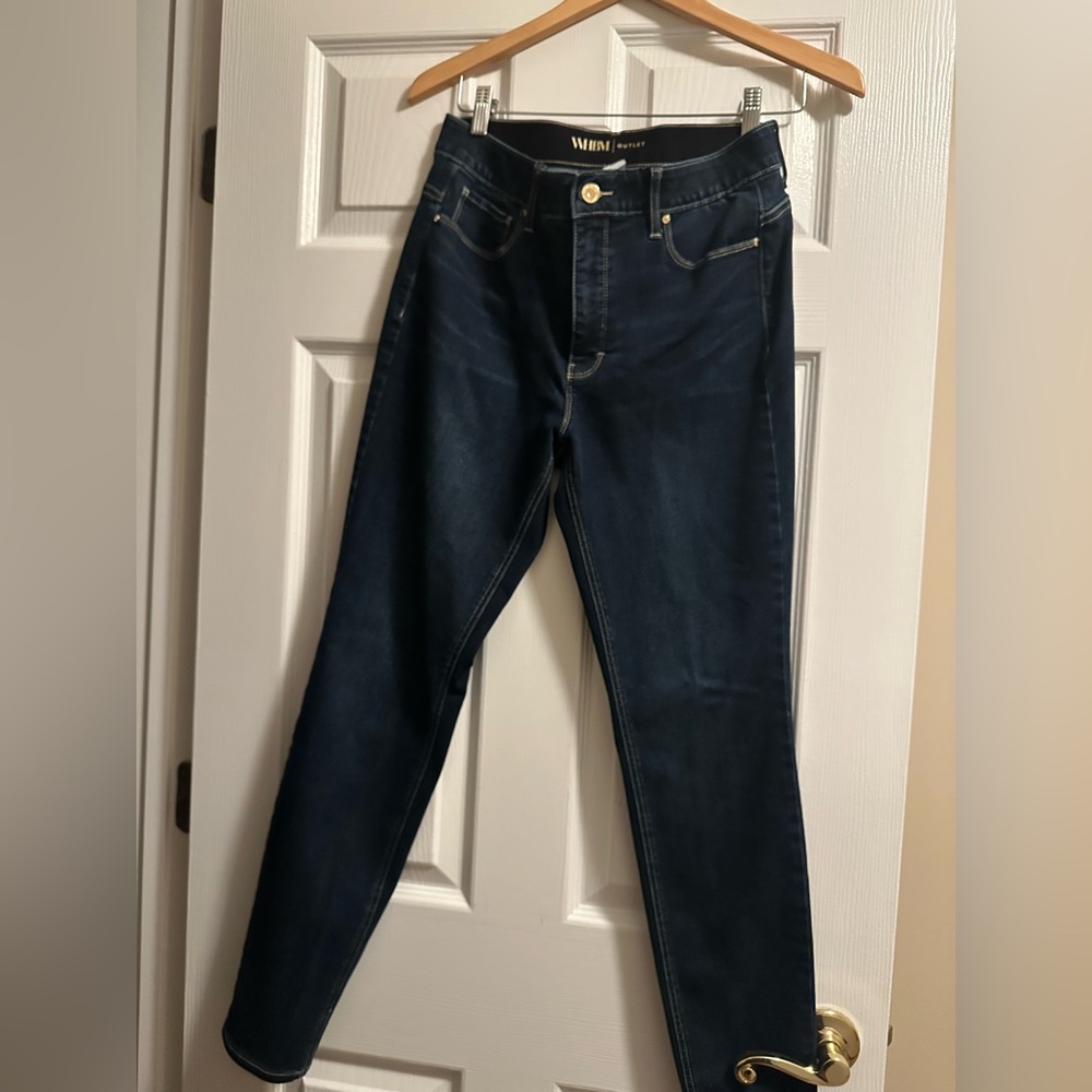 White House Black Market Navy Denim Pants